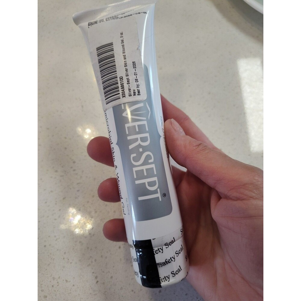 Silver-Sept Silver Antimicrobial Skin and Wound Gel, 3 oz. SEALED Tube